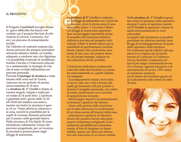 Progetto rivolto a donne in difficoltà